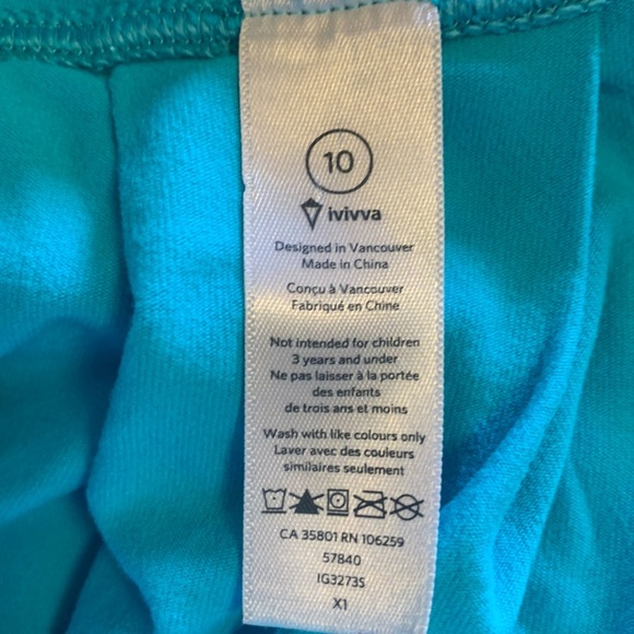 Ivivva Light Blue girls Sweater Wrap 10 - Picture 13 of 13